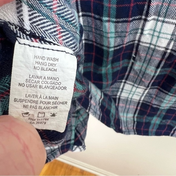 Rails Maddox Dolman Sleeve Flannel Plaid Button Down‎ Top - Picture 11 of 13